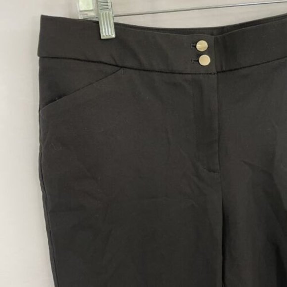 NWT Chico's Size 2 L x 24" Black Secret Stretch Straight Leg Crop Pants $79.50 - Picture 2 of 7